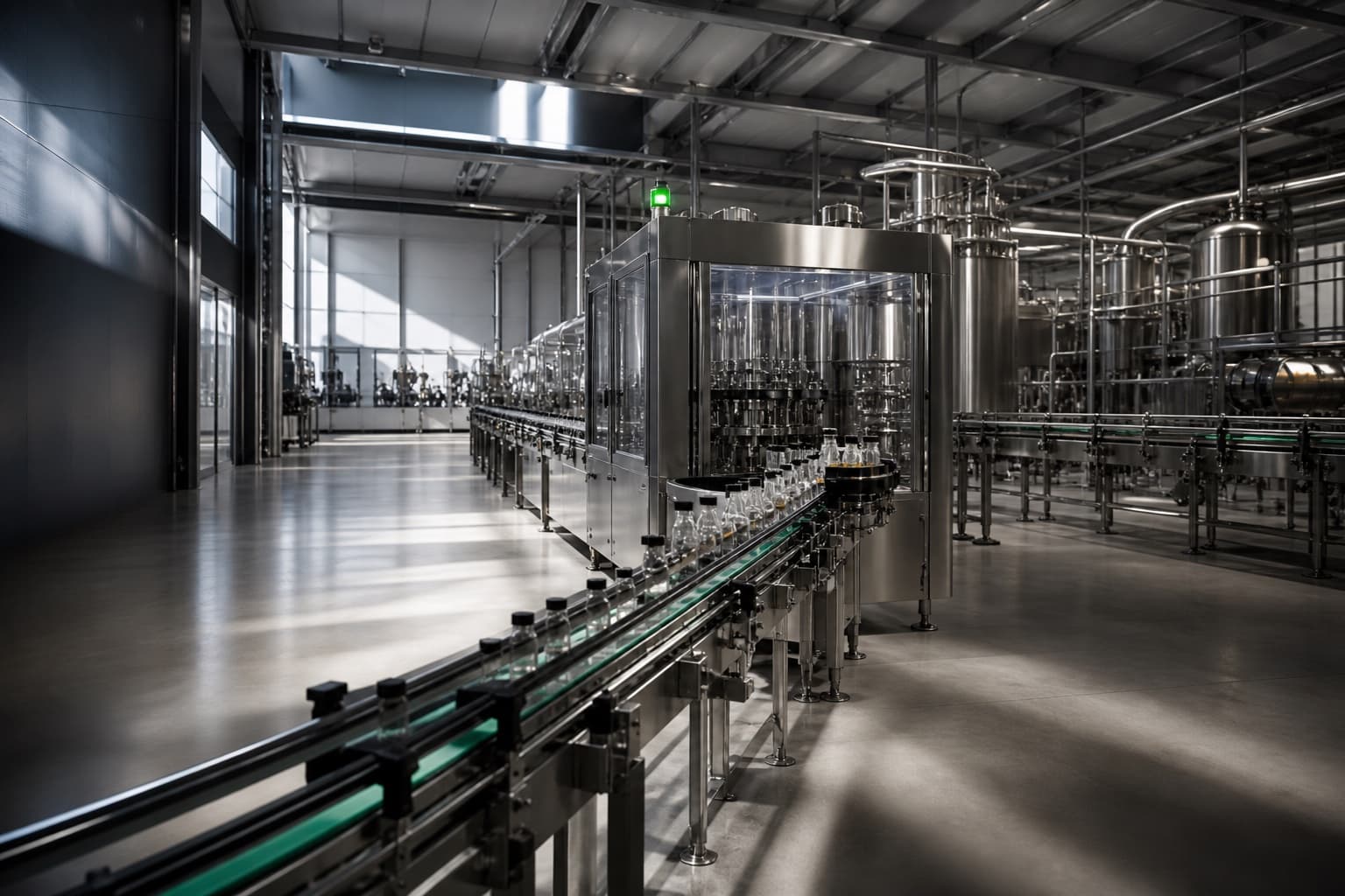Linea produttiva Food & Beverage in acciaio inox