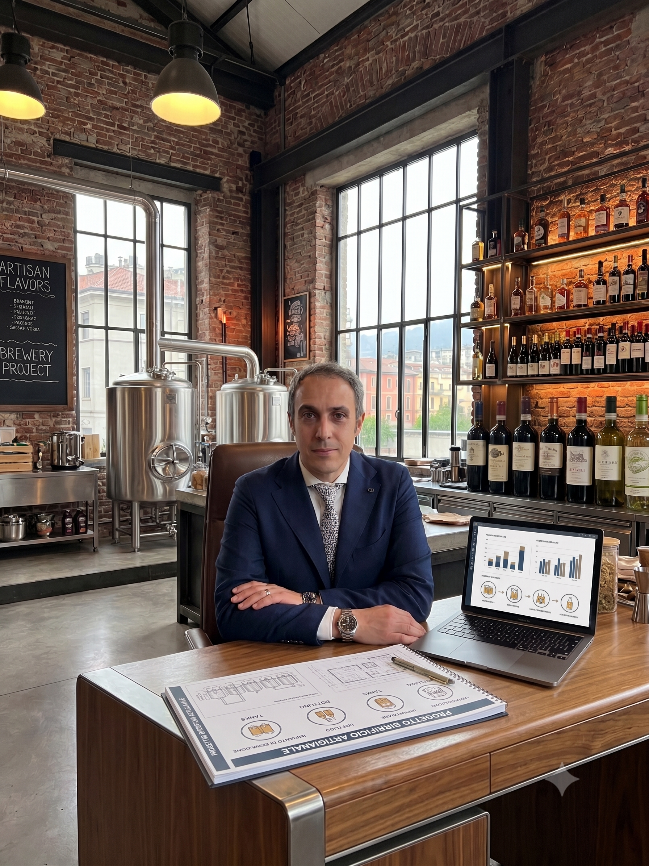 Pierpaolo Pasquino in un ambiente dedicato al Food & Beverage